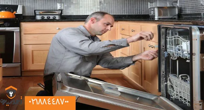 نحوی تعویض شلنگ تخلیه ماشین ظرفشویی